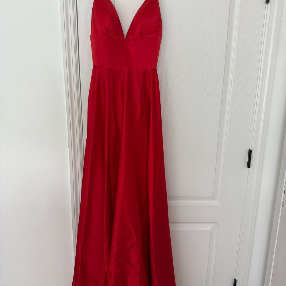 Elegant Red Evening Gown